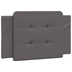 vidaXL Cadru de pat cu lumini LED, gri, 80x200 cm, piele ecologică vidaXL Cadru de pat cu lumini LED, gri, 80x200 cm, piele ecologică