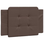 vidaXL Cadru de pat cu lumini LED, maro, 90x190 cm, piele ecologică vidaXL Cadru de pat cu lumini LED, maro, 90x190 cm, piele ecologică