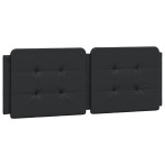 vidaXL Cadru de pat cu lumini LED, negru, 140x190 cm, piele ecologică vidaXL Cadru de pat cu lumini LED, negru, 140x190 cm, piele ecologică