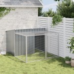 vidaXL Cușcă de câini cu țarc, antracit 153x194x110 cm oțel galvanizat vidaXL Cușcă de câini cu țarc, antracit 153x194x110 cm oțel galvanizat