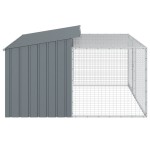 vidaXL Cușcă câine cu țarc antracit 197x194x110 cm oțel galvanizat vidaXL Cușcă câine cu țarc antracit 197x194x110 cm oțel galvanizat