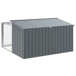 vidaXL Cușcă câine cu țarc antracit 197x194x110 cm oțel galvanizat vidaXL Cușcă câine cu țarc antracit 197x194x110 cm oțel galvanizat