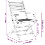 vidaXL Scaune grădină pliante 6 buc 54,5x61,5x86,5cm lemn masiv acacia vidaXL Scaune grădină pliante 6 buc 54,5x61,5x86,5cm lemn masiv acacia