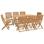 vidaXL Set mobilier de grădină, 9 piese, lemn masiv de acacia vidaXL Set mobilier de grădină, 9 piese, lemn masiv de acacia