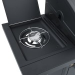 vidaXL Grătar pe gaz cu 7 arzătoare, negru, oțel vopsit electrostatic vidaXL Grătar pe gaz cu 7 arzătoare, negru, oțel vopsit electrostatic