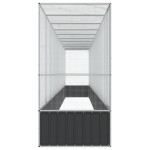vidaXL Voliera păsări cu extensie, argintiu, 1042,5x107x212 cm, oțel vidaXL Voliera păsări cu extensie, argintiu, 1042,5x107x212 cm, oțel
