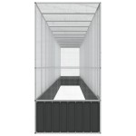 vidaXL Voliera păsări cu extensie, argintiu, 1250,5x107x212 cm, oțel vidaXL Voliera păsări cu extensie, argintiu, 1250,5x107x212 cm, oțel