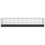vidaXL Voliera de păsări cu extensie, argintiu, 1039x207x212 cm, oțel vidaXL Voliera de păsări cu extensie, argintiu, 1039x207x212 cm, oțel