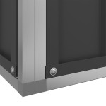 vidaXL Voliera de păsări cu extensie, argintiu, 1246x207x212 cm, oțel vidaXL Voliera de păsări cu extensie, argintiu, 1246x207x212 cm, oțel