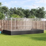 vidaXL Voliera de păsări cu extensie, argintiu, 518x307x212 cm, oțel vidaXL Voliera de păsări cu extensie, argintiu, 518x307x212 cm, oțel