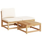 vidaXL Set mobilier grădină cu perne, 6 piese, lemn masiv acacia