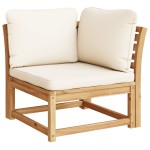 vidaXL Set mobilier grădină cu perne, 6 piese, lemn masiv acacia
