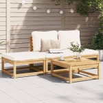 vidaXL Set mobilier de grădină cu perne, 4 piese, lemn masiv de acacia vidaXL Set mobilier de grădină cu perne, 4 piese, lemn masiv de acacia
