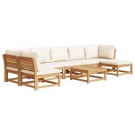 vidaXL Set mobilier grădină cu perne, 8 piese, lemn masiv acacia