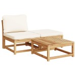 vidaXL Set mobilier grădină cu perne, 8 piese, lemn masiv acacia