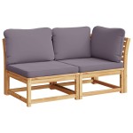 vidaXL Set mobilier grădină cu perne, 6 piese, lemn masiv acacia
