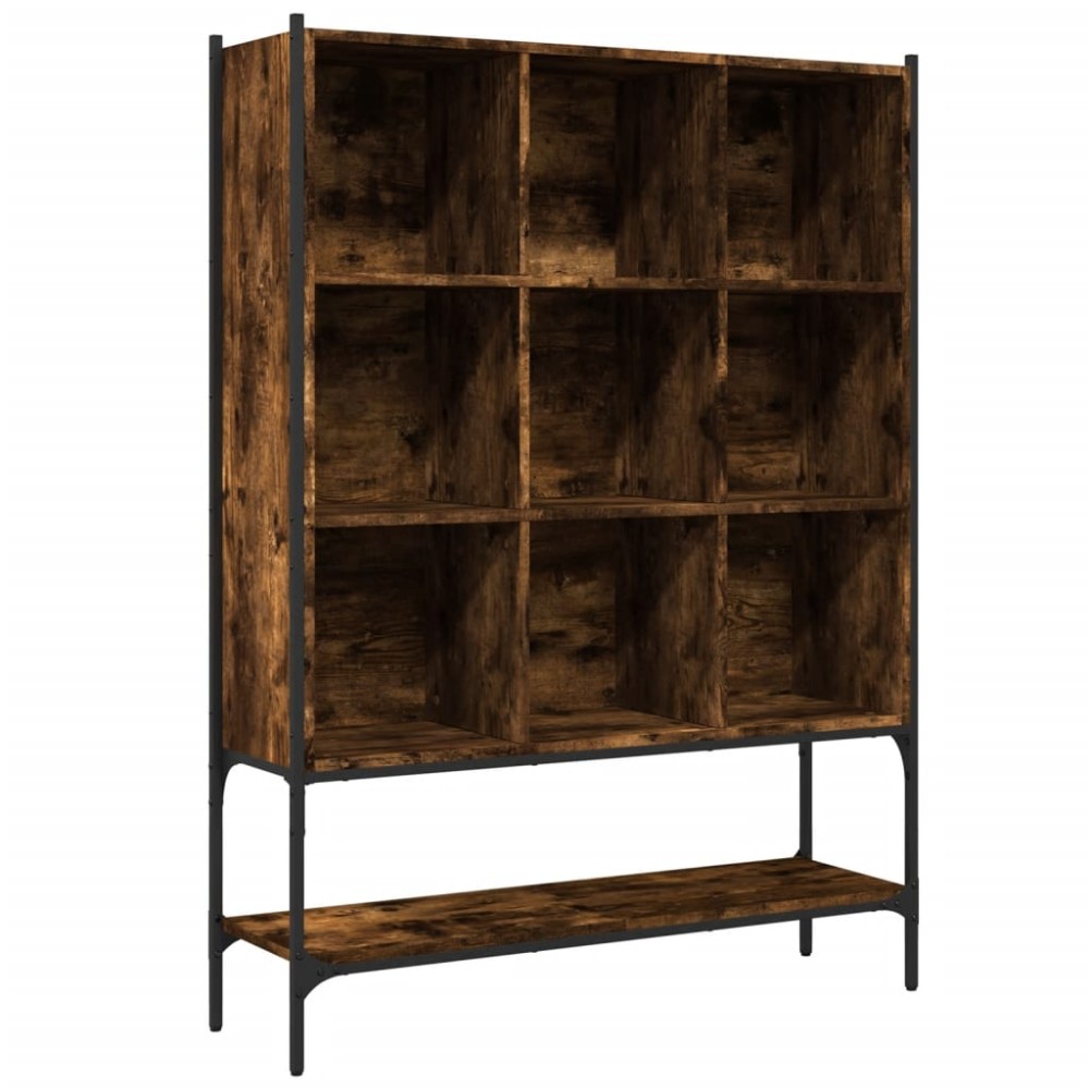 vidaXL Bibliotecă, stejar fumuriu, 102x30x141,5 cm, lemn prelucrat