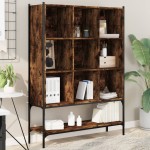 vidaXL Bibliotecă, stejar fumuriu, 102x30x141,5 cm, lemn prelucrat vidaXL Bibliotecă, stejar fumuriu, 102x30x141,5 cm, lemn prelucrat