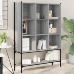 vidaXL Bibliotecă, gri sonoma, 102x30x141,5 cm, lemn prelucrat vidaXL Bibliotecă, gri sonoma, 102x30x141,5 cm, lemn prelucrat