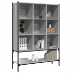 vidaXL Bibliotecă, gri sonoma, 102x30x141,5 cm, lemn prelucrat vidaXL Bibliotecă, gri sonoma, 102x30x141,5 cm, lemn prelucrat