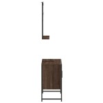 vidaXL Set dulapuri de baie, 2 piese, stejar maro, lemn prelucrat vidaXL Set dulapuri de baie, 2 piese, stejar maro, lemn prelucrat