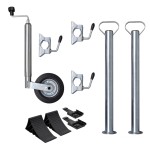 vidaXL Roată manevră 48 mm 2 tub susținere/3 cleme despicate vidaXL Roată manevră 48 mm 2 tub susținere/3 cleme despicate