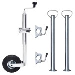 vidaXL Roată manevră 48 mm 2 tub susținere/3 cleme despicate vidaXL Roată manevră 48 mm 2 tub susținere/3 cleme despicate