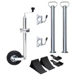 vidaXL Roată manevră 48 mm 2 tub susținere/3 cleme despicate vidaXL Roată manevră 48 mm 2 tub susținere/3 cleme despicate