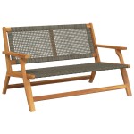 vidaXL Set de scaune și masă pentru grădină - 3 piese gri din lemn de acacia