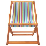 vidaXL Scaune de plajă pliante, 2 buc., multicolor, material textil vidaXL Scaune de plajă pliante, 2 buc., multicolor, material textil