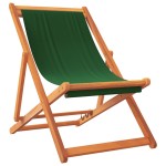 vidaXL Scaune de plajă pliante, 2 buc., verde, material textil vidaXL Scaune de plajă pliante, 2 buc., verde, material textil