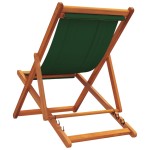 vidaXL Scaune de plajă pliante, 2 buc., verde, material textil vidaXL Scaune de plajă pliante, 2 buc., verde, material textil