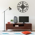 vidaXL Ceas de perete, argintiu, 78 cm, metal vidaXL Ceas de perete, argintiu, 78 cm, metal