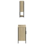 vidaXL Set mobilier de baie, 2 piese, stejar sonoma, lemn prelucrat vidaXL Set mobilier de baie, 2 piese, stejar sonoma, lemn prelucrat