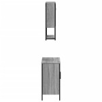 vidaXL Set mobilier de baie, 2 piese, gri sonoma, lemn prelucrat vidaXL Set mobilier de baie, 2 piese, gri sonoma, lemn prelucrat