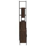 vidaXL Set mobilier de baie, 3 piese, stejar maro, lemn prelucrat