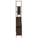vidaXL Set mobilier de baie, 4 piese, stejar maro, lemn prelucrat vidaXL Set mobilier de baie, 4 piese, stejar maro, lemn prelucrat