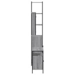 vidaXL Set mobilier de baie, 3 piese, gri sonoma, lemn prelucrat vidaXL Set mobilier de baie, 3 piese, gri sonoma, lemn prelucrat