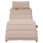 vidaXL Șezlonguri cu perne, 2 buc., taupe, lemn masiv de acacia vidaXL Șezlonguri cu perne, 2 buc., taupe, lemn masiv de acacia
