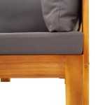 vidaXL Set canapele de grădină cu perne, 4 piese, lemn masiv de acacia