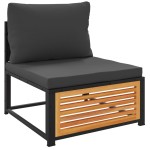 vidaXL Set canapele de grădină cu perne, 4 piese, lemn masiv de acacia vidaXL Set canapele de grădină cu perne, 4 piese, lemn masiv de acacia