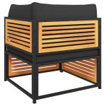 vidaXL Set canapele de grădină cu perne, 4 piese, lemn masiv de acacia vidaXL Set canapele de grădină cu perne, 4 piese, lemn masiv de acacia