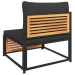 vidaXL Set canapele de grădină cu perne, 4 piese, lemn masiv de acacia vidaXL Set canapele de grădină cu perne, 4 piese, lemn masiv de acacia
