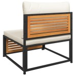 vidaXL Set canapele de grădină cu perne, 4 piese, lemn masiv de acacia vidaXL Set canapele de grădină cu perne, 4 piese, lemn masiv de acacia