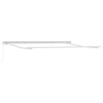 vidaXL Copertina retractabilă manual, vișiniu, 400x300 cm