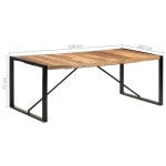 vidaXL Masă de bucătărie, 200x100x75 cm, lemn masiv vidaXL Masă de bucătărie, 200x100x75 cm, lemn masiv