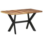 vidaXL Masă de bucătărie, 140x70x75 cm, lemn masiv, finisaj miere vidaXL Masă de bucătărie, 140x70x75 cm, lemn masiv, finisaj miere