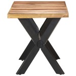vidaXL Masă de bucătărie, 140x70x75 cm, lemn masiv, finisaj miere vidaXL Masă de bucătărie, 140x70x75 cm, lemn masiv, finisaj miere