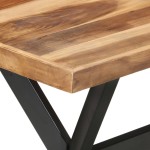 vidaXL Masă de bucătărie, 140x70x75 cm, lemn masiv, finisaj miere vidaXL Masă de bucătărie, 140x70x75 cm, lemn masiv, finisaj miere