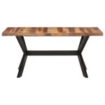 vidaXL Masă de bucătărie, 160x80x75 cm, lemn masiv cu finisaj miere vidaXL Masă de bucătărie, 160x80x75 cm, lemn masiv cu finisaj miere